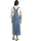 Bib Long Overall Dress in Rinsed Blue Fade