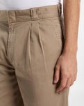 Unionville Pleated Work Trousers in Desert Sand