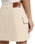 River Ranch Mini Skirt in Whitecap Grey