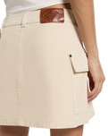 River Ranch Mini Skirt in Whitecap Grey