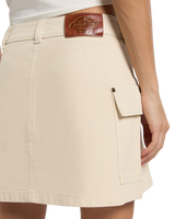 River Ranch Mini Skirt in Whitecap Grey