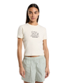 The Dickies Womens Companion Center Logo T-Shirt in Whitecap Grey