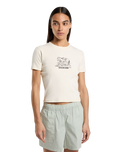 The Dickies Womens Companion Center Logo T-Shirt in Whitecap Grey