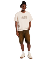 Rope Center Logo T-Shirt in Whitecap Gray