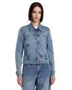 Denim Slim Jacket in Rinsed Blue Fade