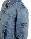 Denim Slim Jacket in Rinsed Blue Fade