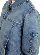 Denim Slim Jacket in Rinsed Blue Fade