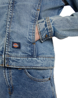 Denim Slim Jacket in Rinsed Blue Fade