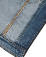 Denim Slim Jacket in Rinsed Blue Fade