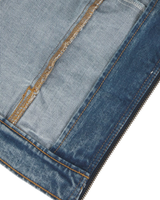 Denim Slim Jacket in Rinsed Blue Fade