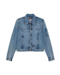 Denim Slim Jacket in Rinsed Blue Fade