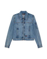Denim Slim Jacket in Rinsed Blue Fade