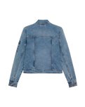 Denim Slim Jacket in Rinsed Blue Fade