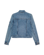 Denim Slim Jacket in Rinsed Blue Fade