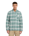 Forest Check Shirt in Stormy Sea