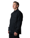 Mike Anderson Lined Shirt Jacket in Black