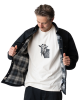 Mike Anderson Lined Shirt Jacket in Black