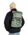 Ashville Utility Roll Top Backpack in Sea Spray