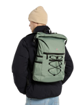 Ashville Utility Roll Top Backpack in Sea Spray