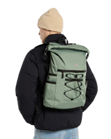 Ashville Utility Roll Top Backpack in Sea Spray