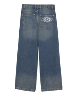 Hilham Extra Loose Straight Jeans in Khaki Tinted Blue