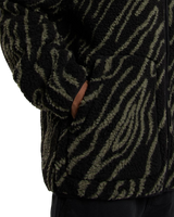 Mount Hope Printed Fleece Jacket in Black