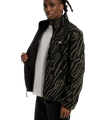 Mount Hope Printed Fleece Jacket in Black