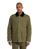 Chore Canvas Jacket in Military Green