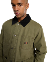 Chore Canvas Jacket in Military Green