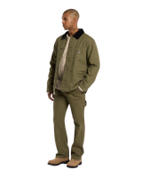 Chore Canvas Jacket in Military Green