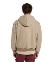 Hilham Hooded Canvas Jacket in Desert Sand