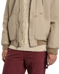 Hilham Hooded Canvas Jacket in Desert Sand