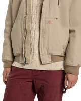 Hilham Hooded Canvas Jacket in Desert Sand