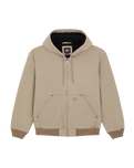 Hilham Hooded Canvas Jacket in Desert Sand