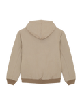 Hilham Hooded Canvas Jacket in Desert Sand