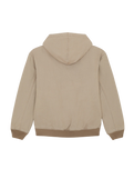 Hilham Hooded Canvas Jacket in Desert Sand
