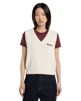 Slayden Knit Vest in Egret
