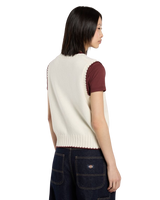 Slayden Knit Vest in Egret