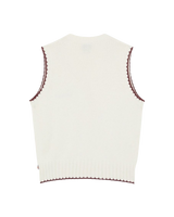 Slayden Knit Vest in Egret