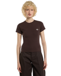 The Dickies Womens Gladeville T-Shirt in Chocolate Brown