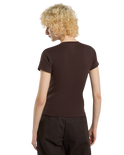 The Dickies Womens Gladeville T-Shirt in Chocolate Brown