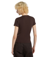 The Dickies Womens Gladeville T-Shirt in Chocolate Brown