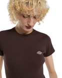 The Dickies Womens Gladeville T-Shirt in Chocolate Brown