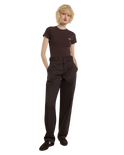 The Dickies Womens Gladeville T-Shirt in Chocolate Brown