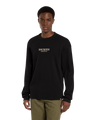 Waffle Long Sleeve T-Shirt in Black