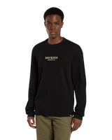 Waffle Long Sleeve T-Shirt in Black