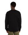 Waffle Long Sleeve T-Shirt in Black