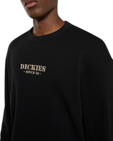 Waffle Long Sleeve T-Shirt in Black