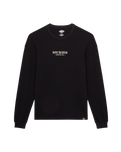 Waffle Long Sleeve T-Shirt in Black