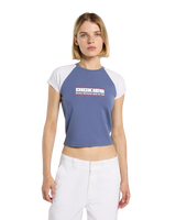 Derby Raglan T-Shirt in Retro Indigo